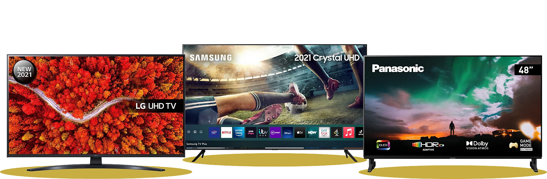 Collection of TVs