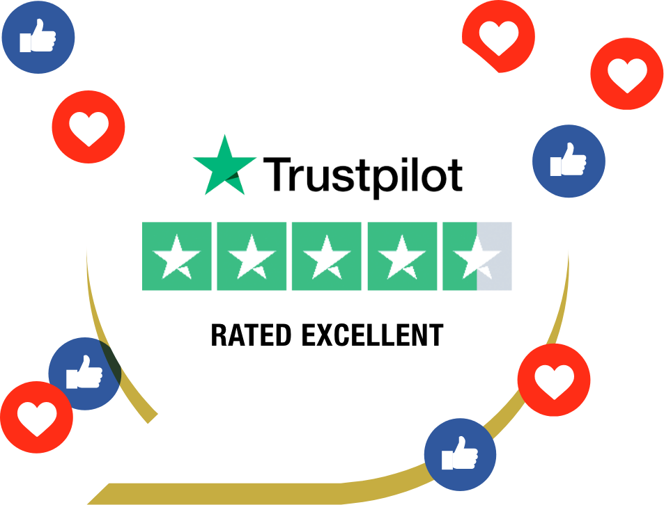 We're rated excellent on Google and Trustpilot!