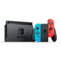 Switch 1.1 with Neon Red & Blue Joy-Con Controllers - Neon